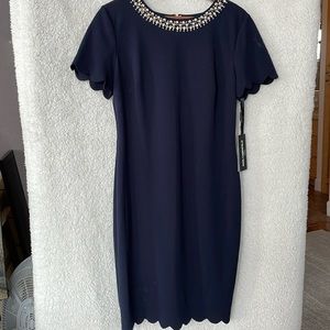 Karl Lagerfeld Blue Cocktail Evening Dress NWT